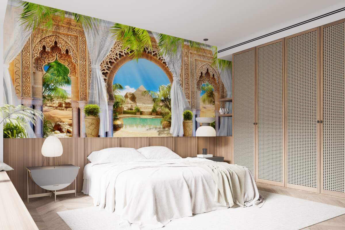 Papier peint palais de style oriental