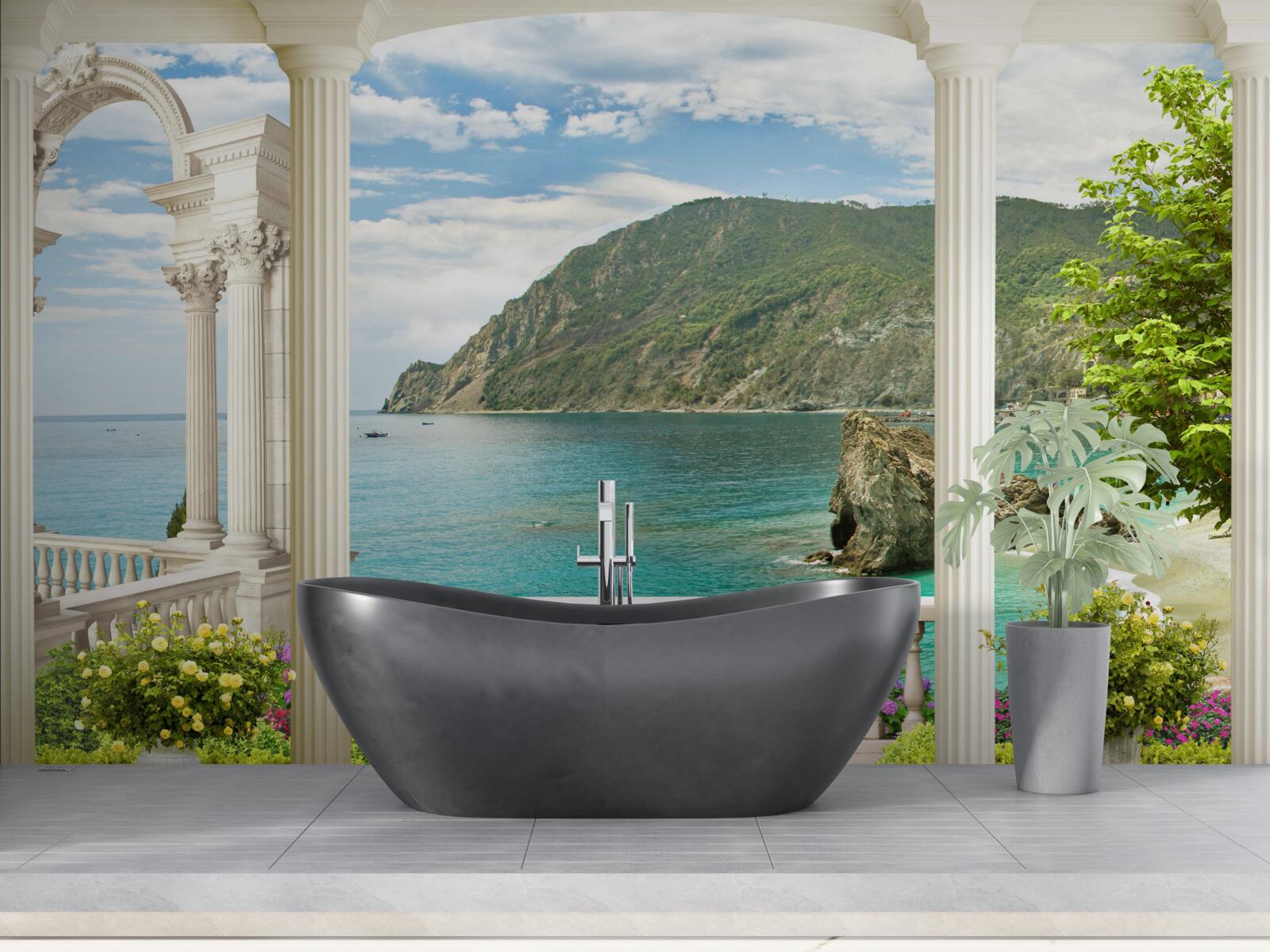 Papier peint colonnes marines