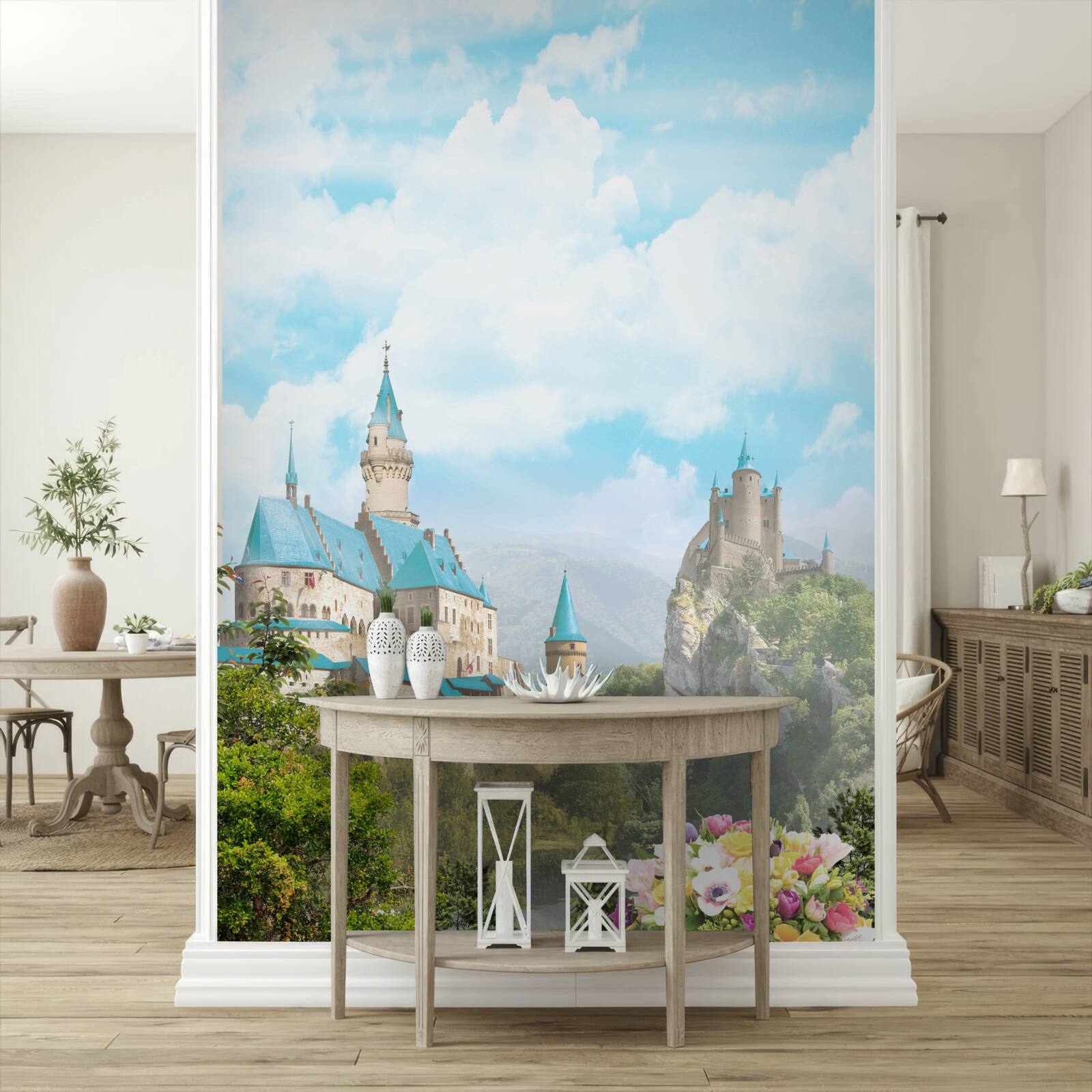 Papier peint image de deux forteresses