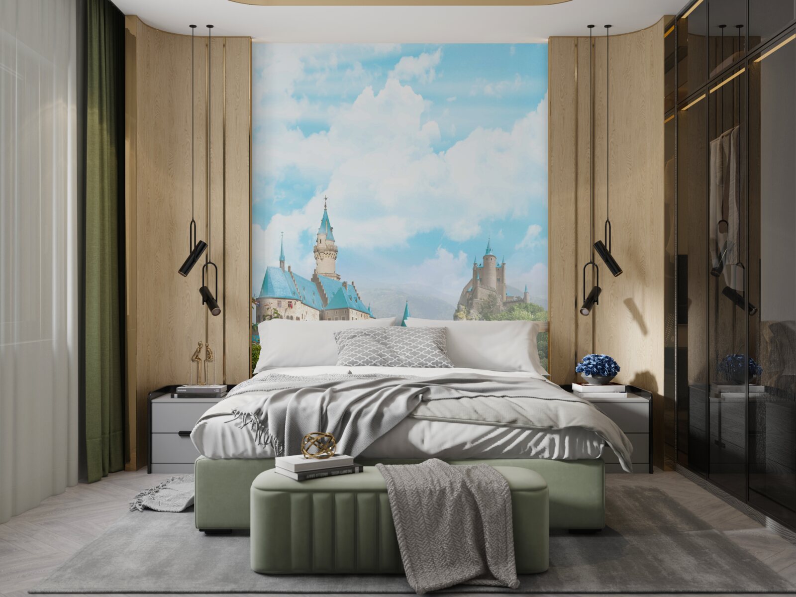 Papier peint image de deux forteresses