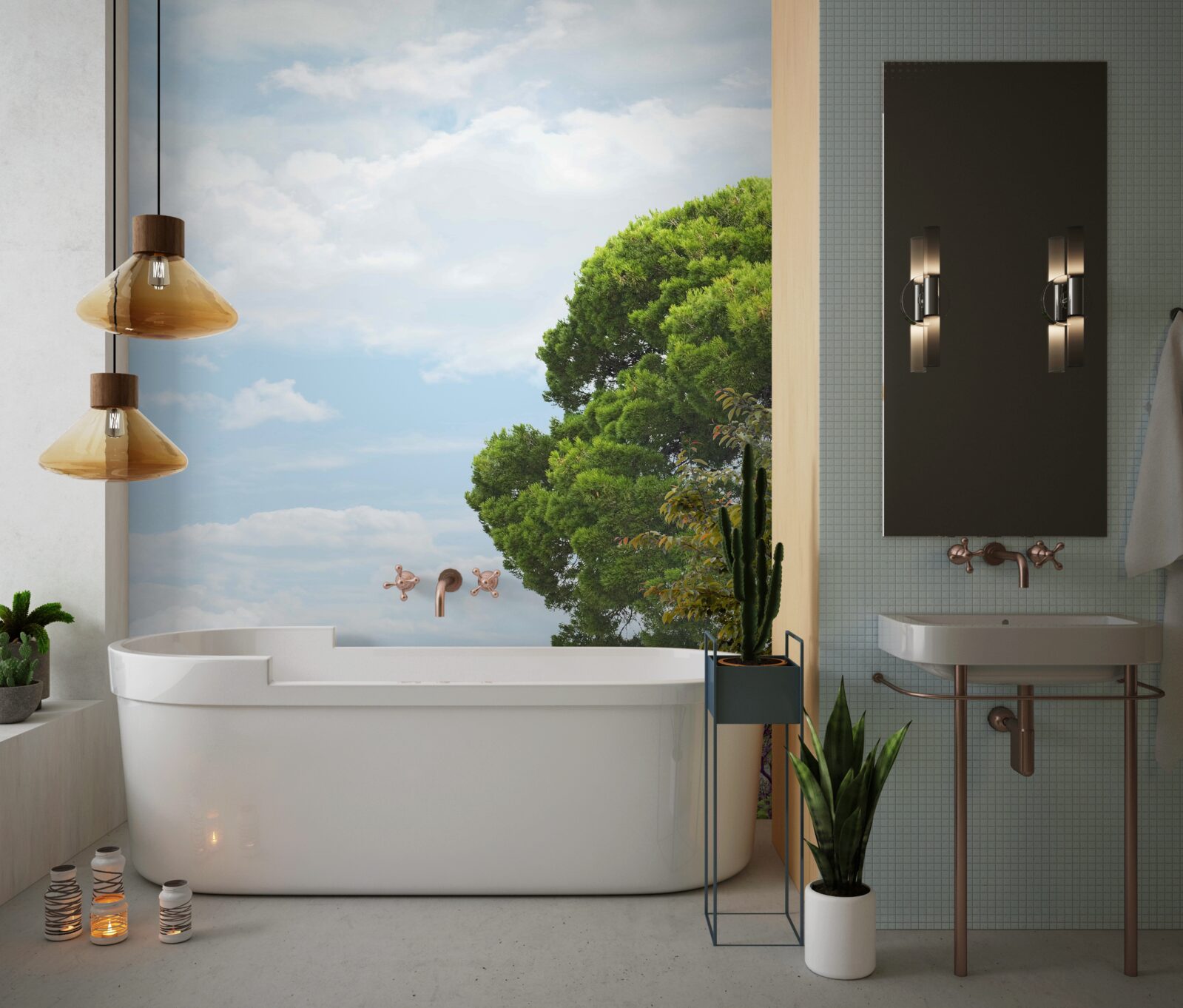 Papier peint des cascades majestueuses