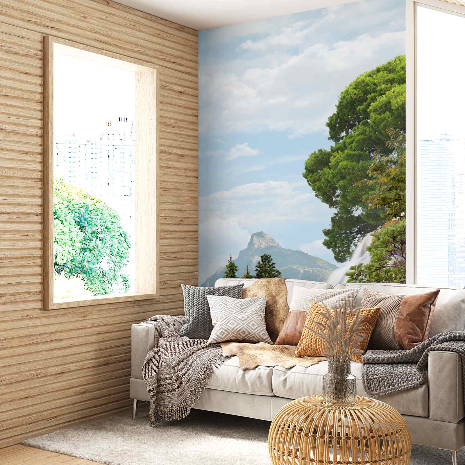 Papier peint des cascades majestueuses