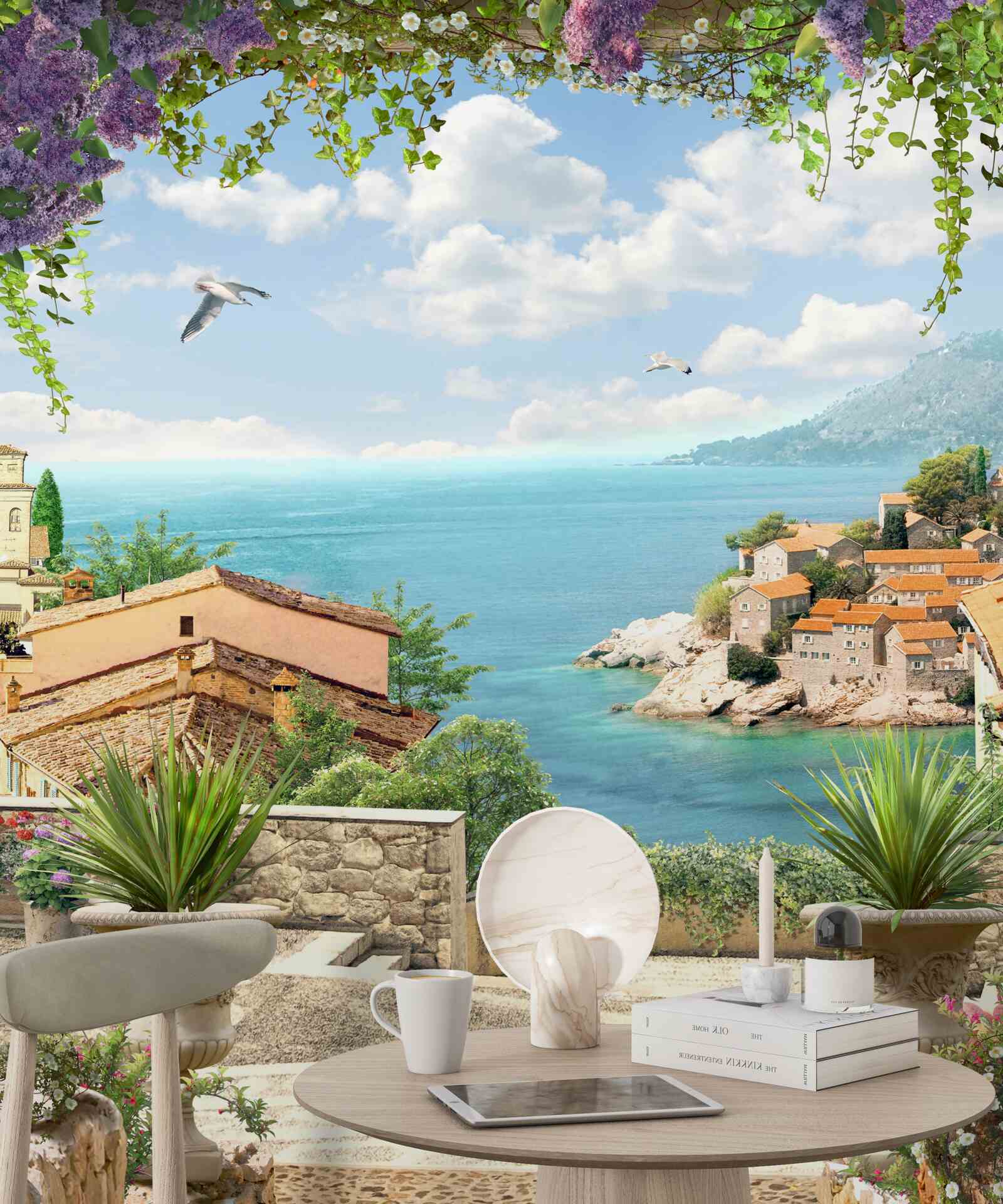 Papier peint grande route de la côte