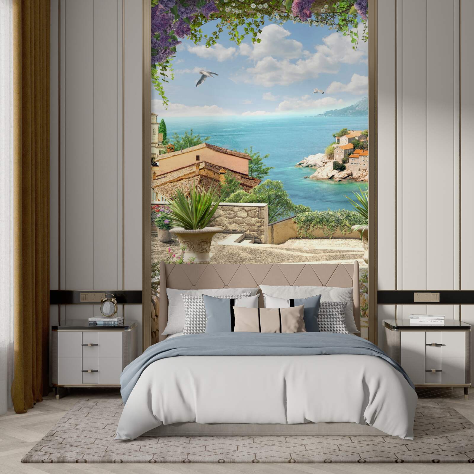 Papier peint grande route de la côte