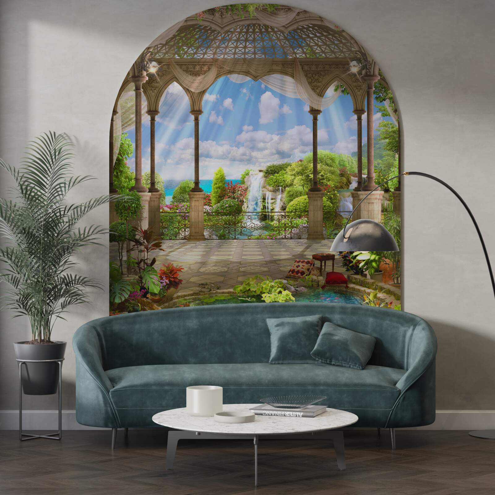 Papier peint une terrasse extrêmement attrayante