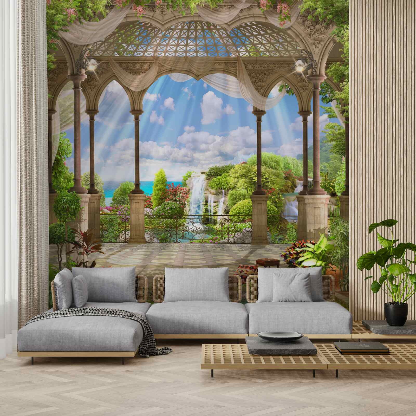 Papier peint une terrasse extrêmement attrayante