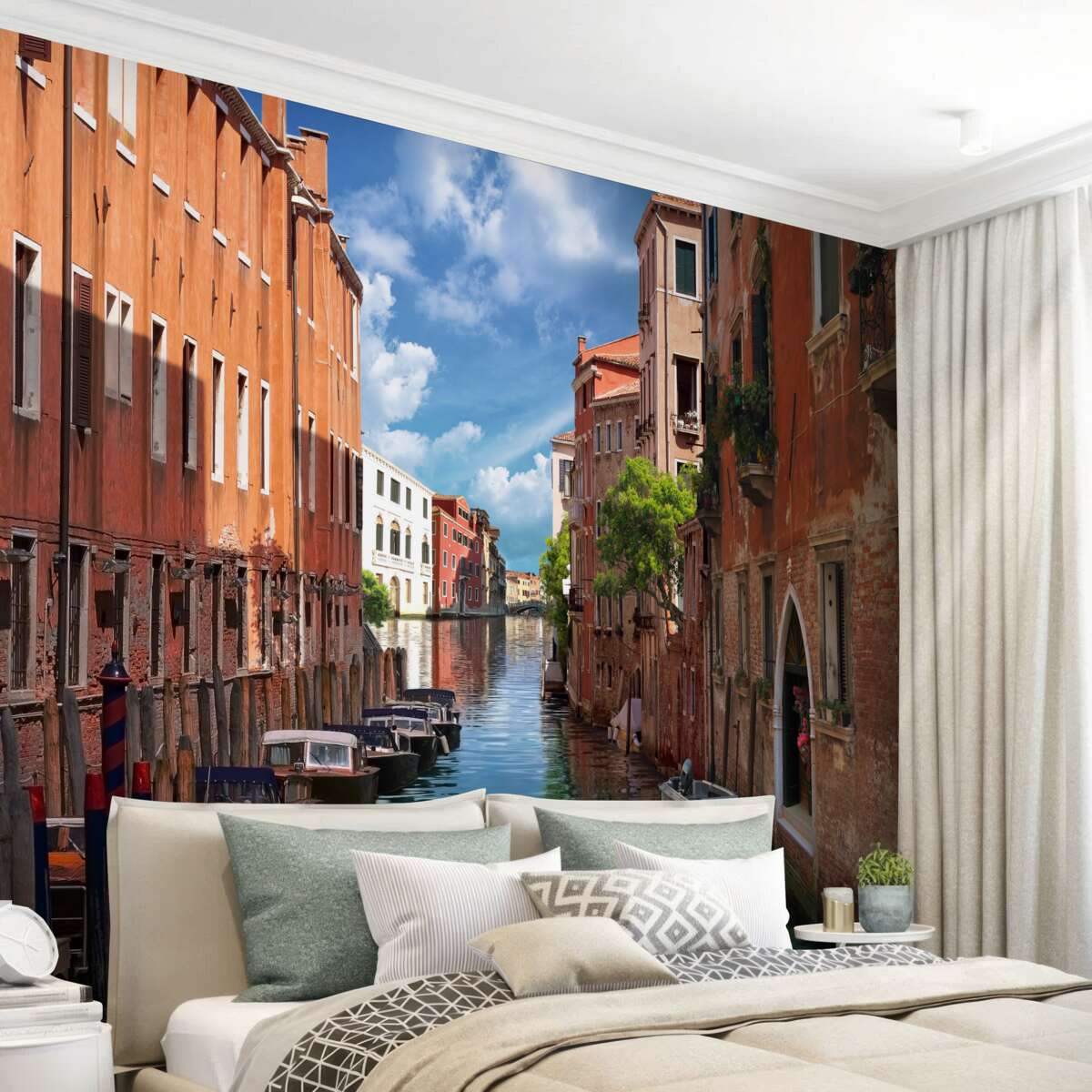 Papier peint passage étroit entre les bâtiments à venise