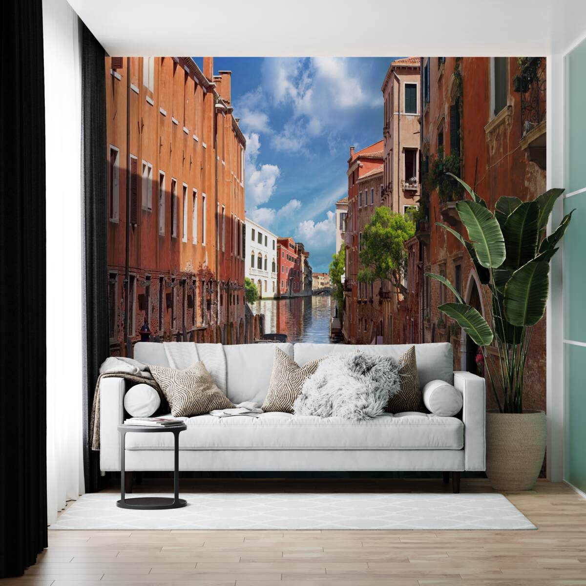 Papier peint passage étroit entre les bâtiments à venise