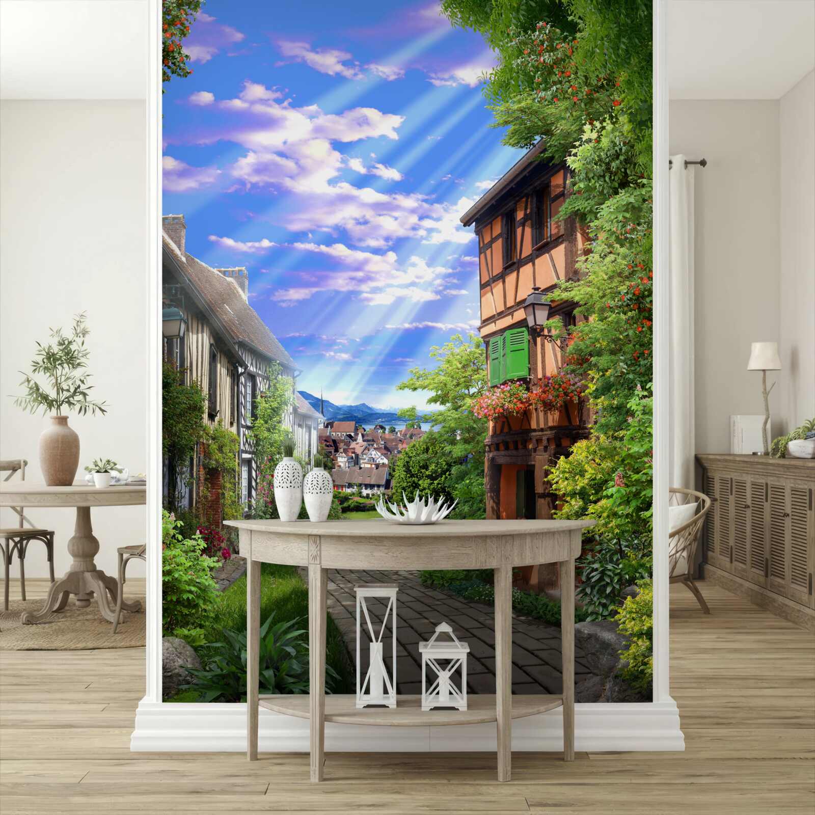 Papier peint feu vert