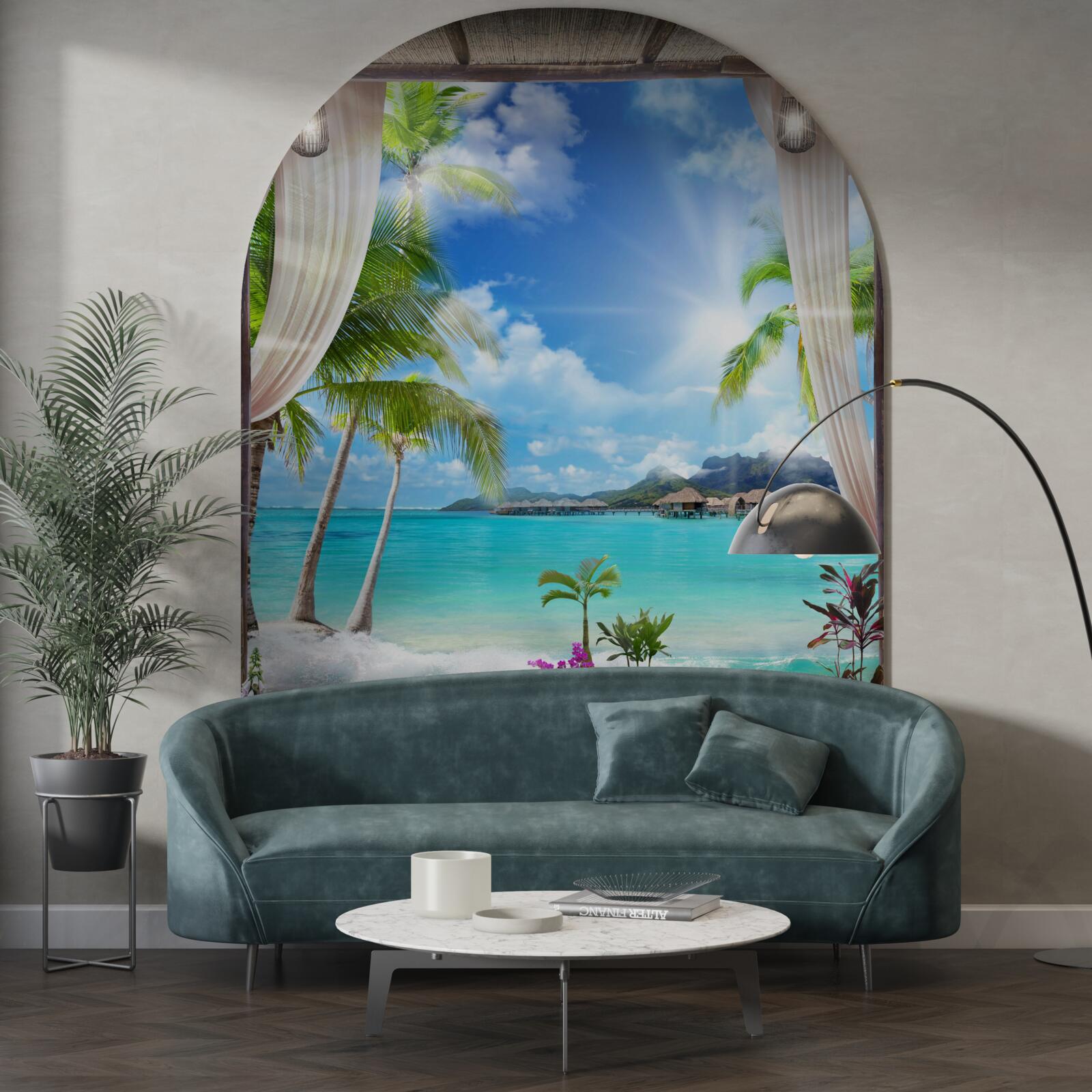 Papier peint beau paysage de plage