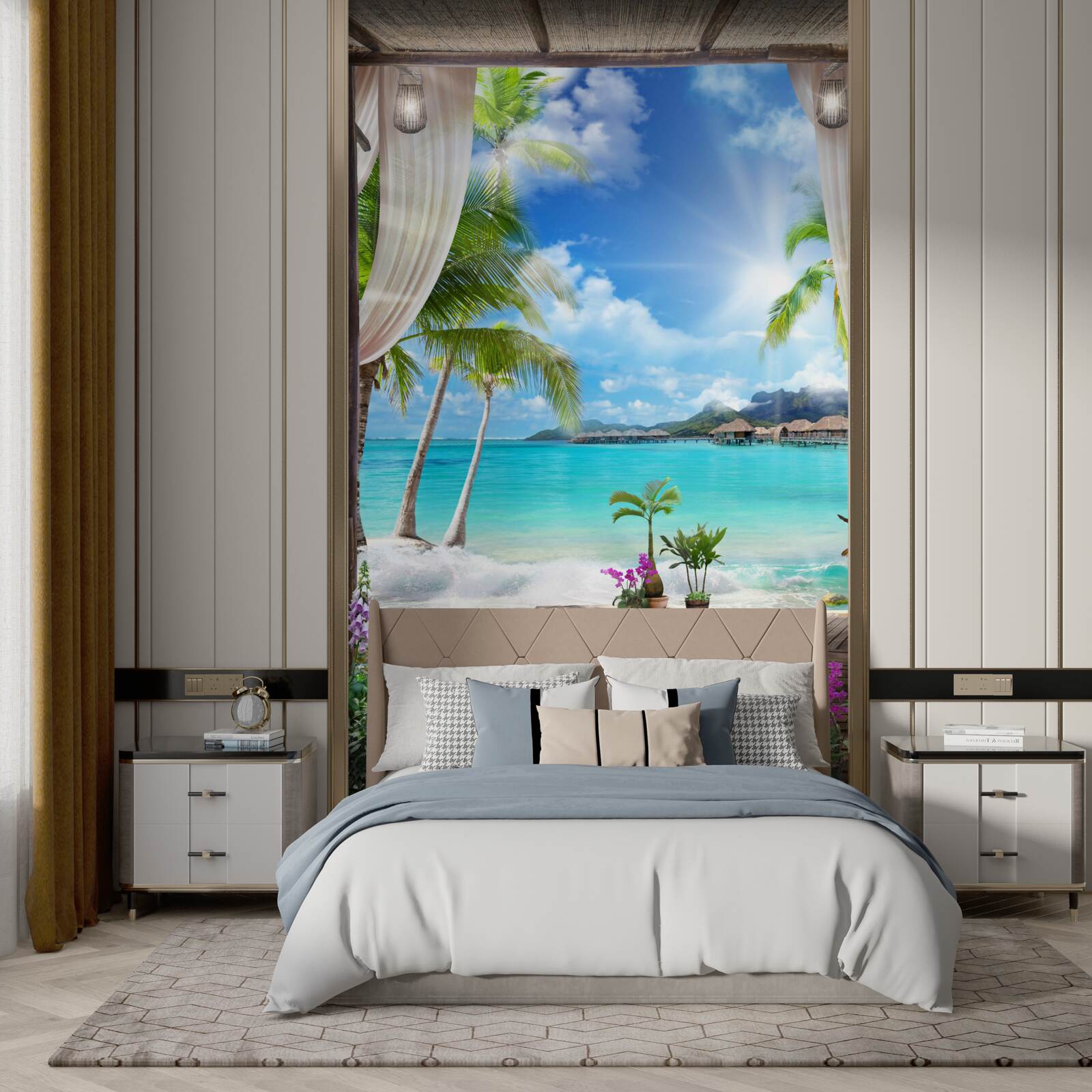 Papier peint beau paysage de plage