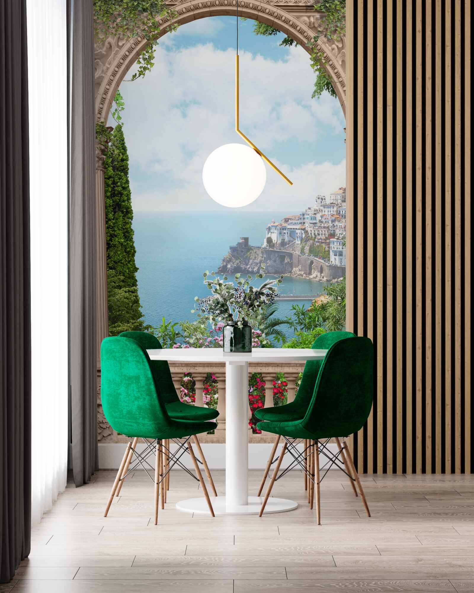 Papier peint paysage du golfe en italie