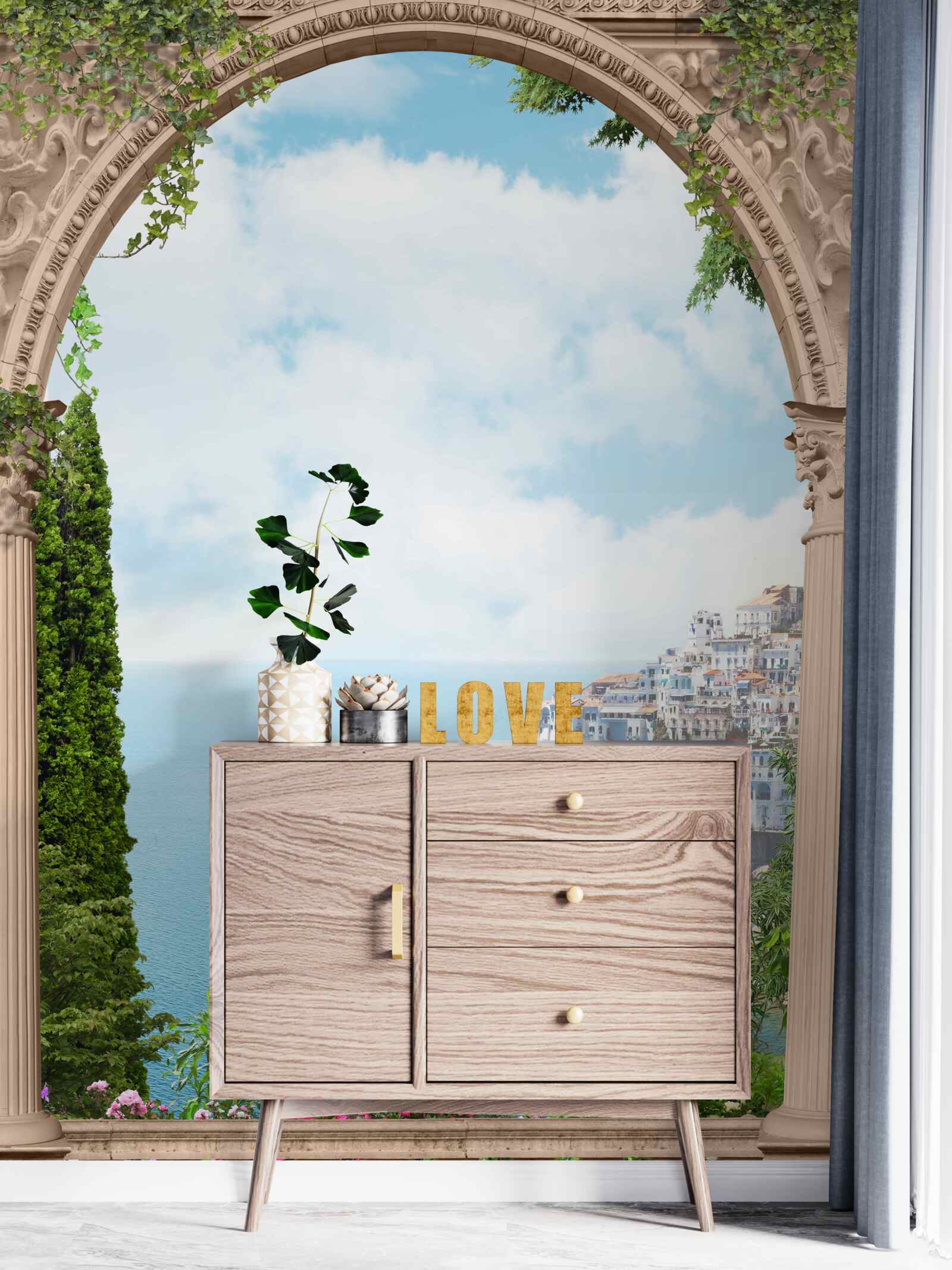 Papier peint paysage du golfe en italie