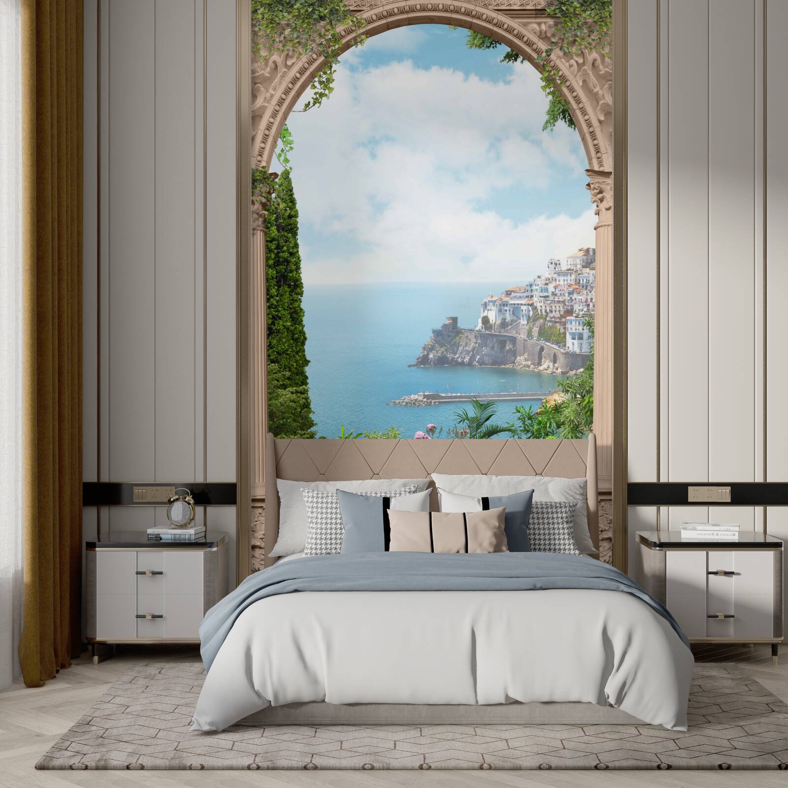 Papier peint paysage du golfe en italie