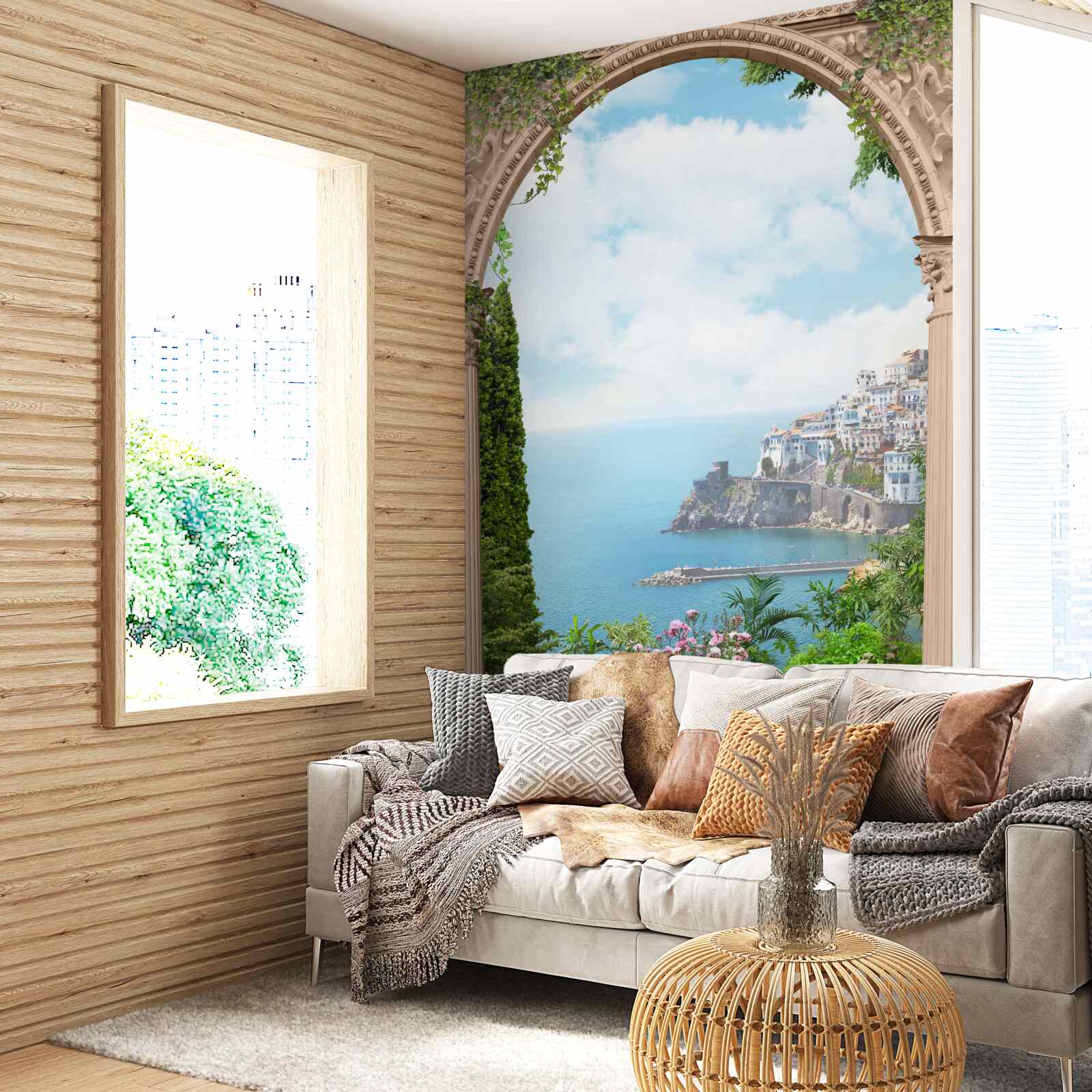 Papier peint paysage du golfe en italie