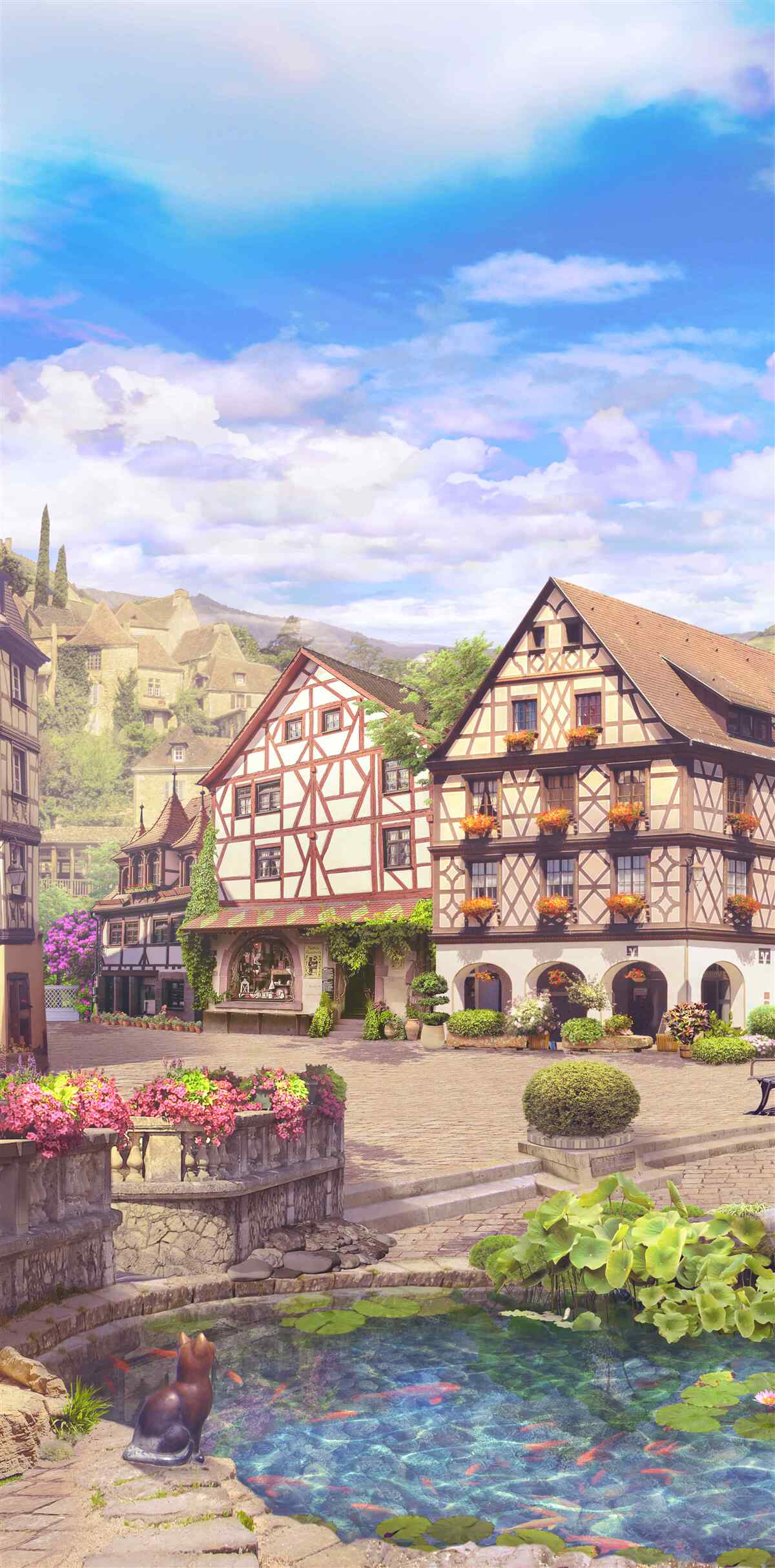 Papier peint belle vue sur la ville