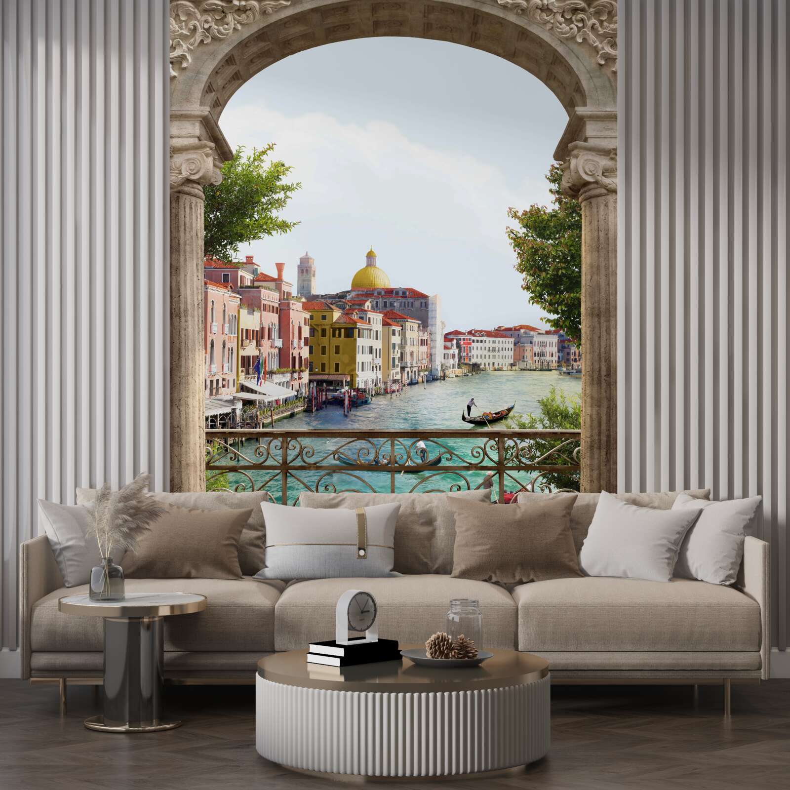 Papier peint L'arche sur la terrasse et le magnifique paysage