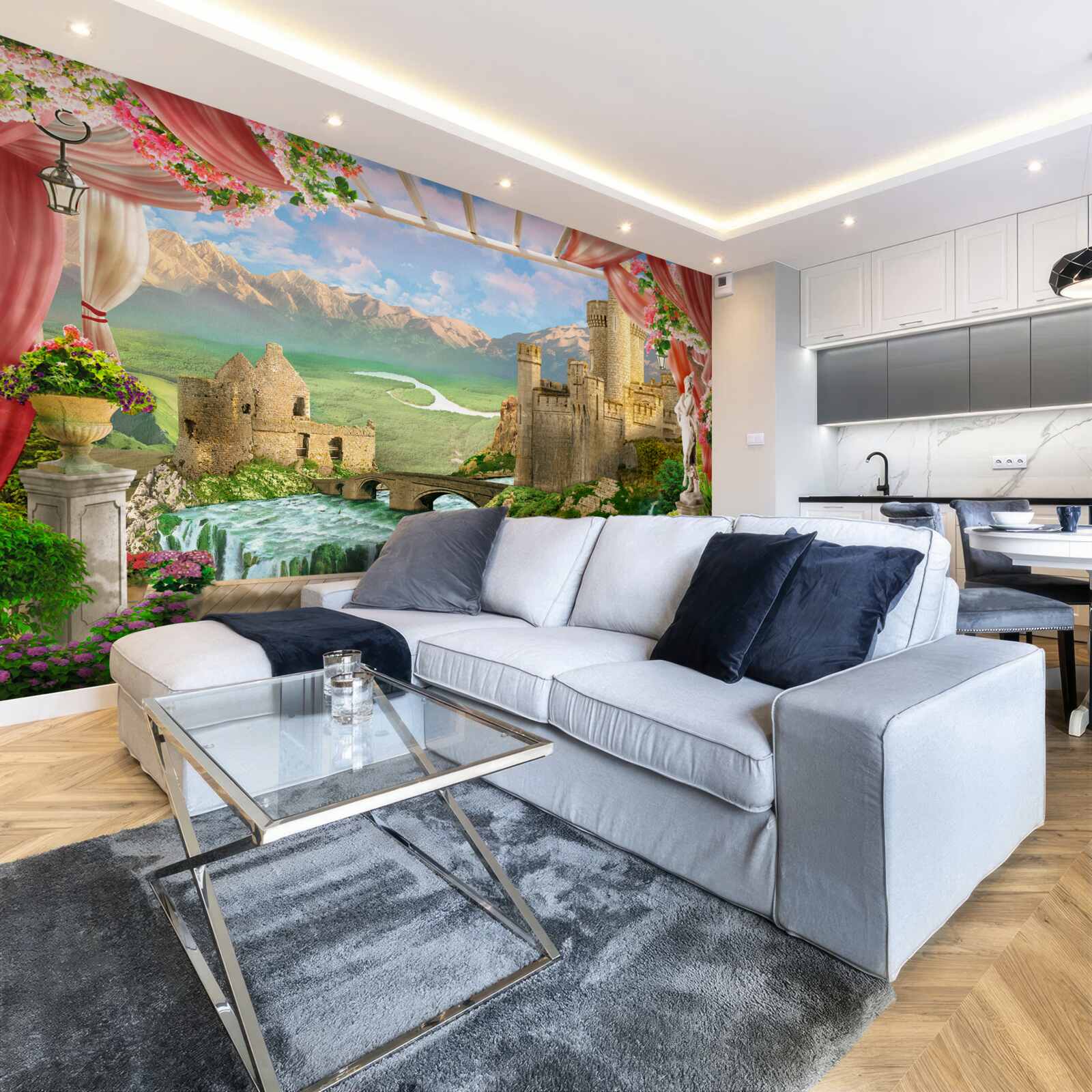 Papier peint panorama de l'ancien château