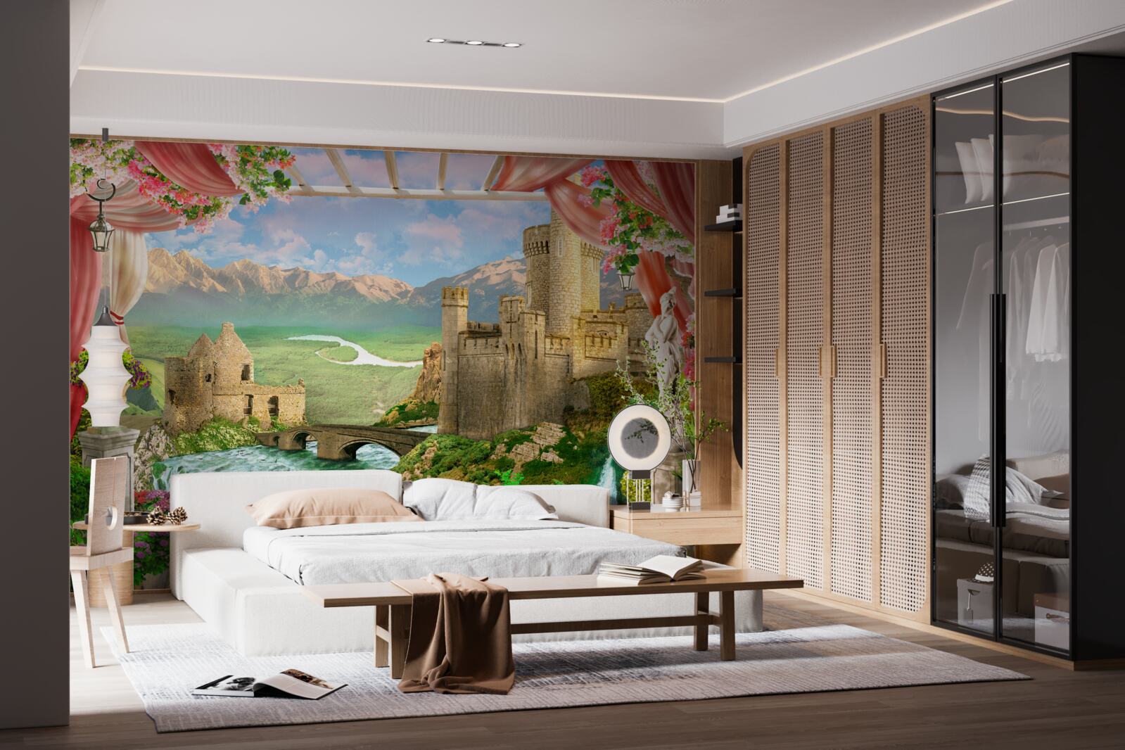 Papier peint panorama de l'ancien château