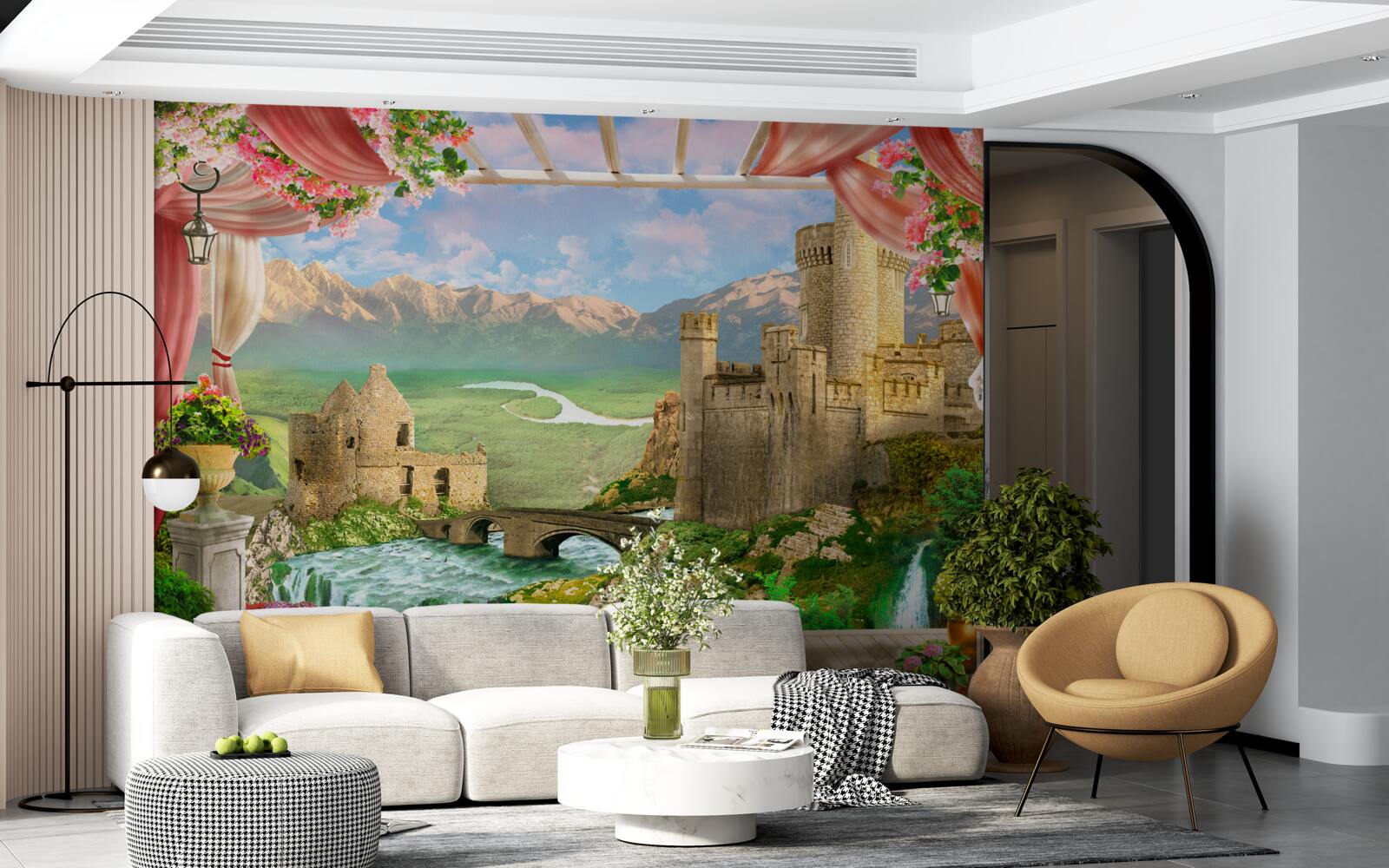 Papier peint panorama de l'ancien château