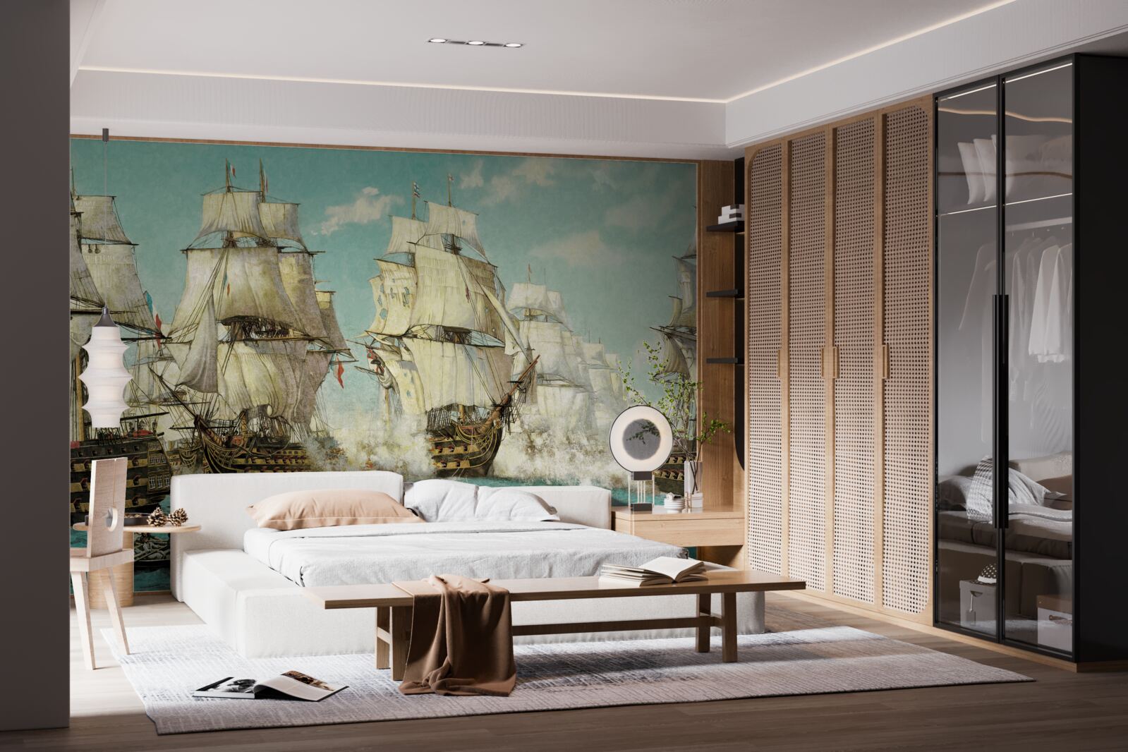 Papier peint grands navires à voiles