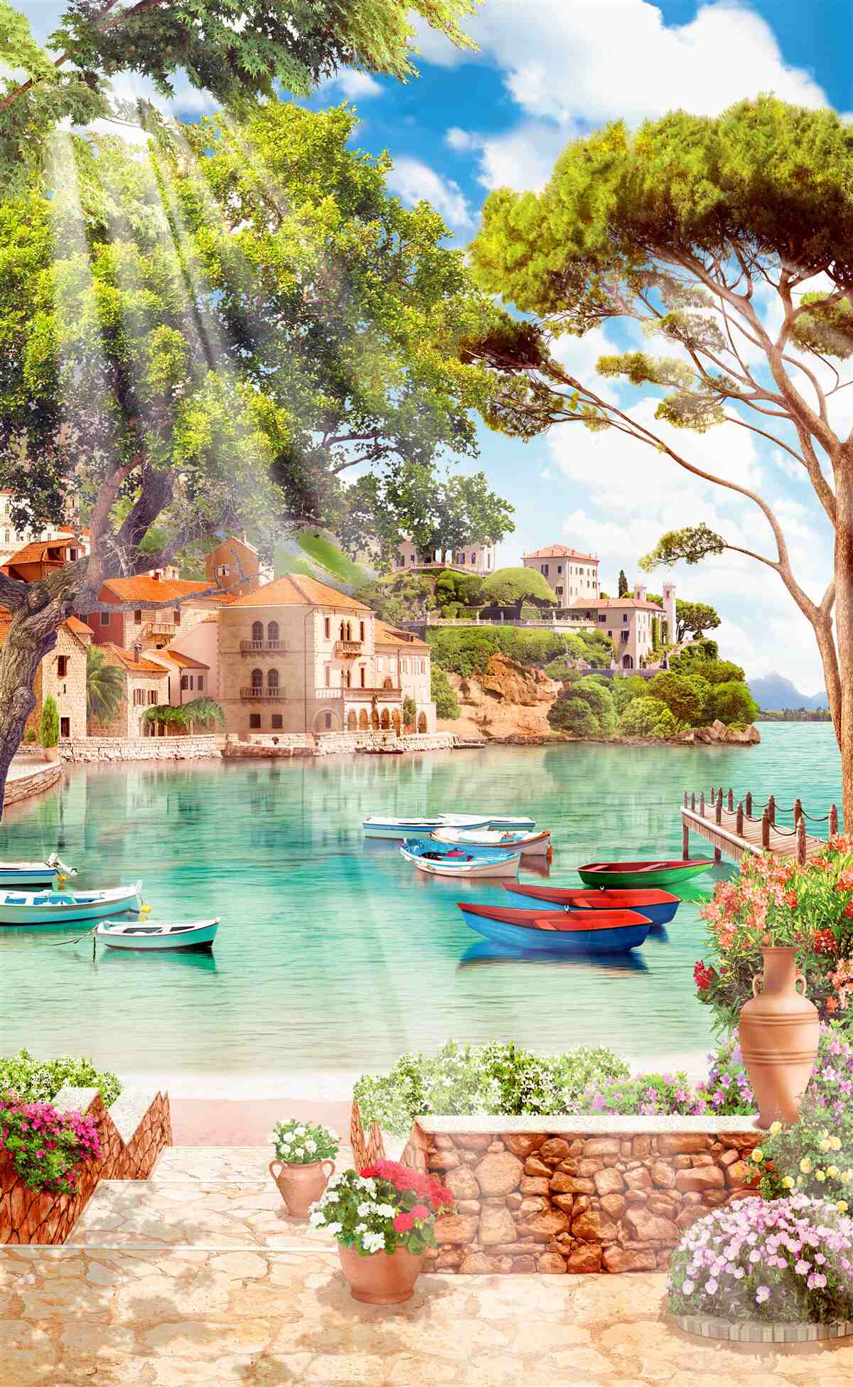 Papier peint en Méditerranée