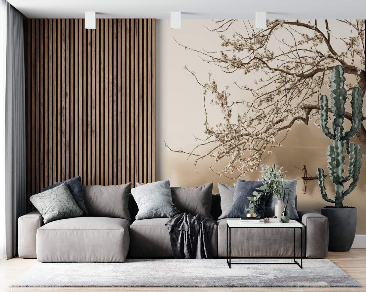 Papier peint homme naviguant sur un bateau