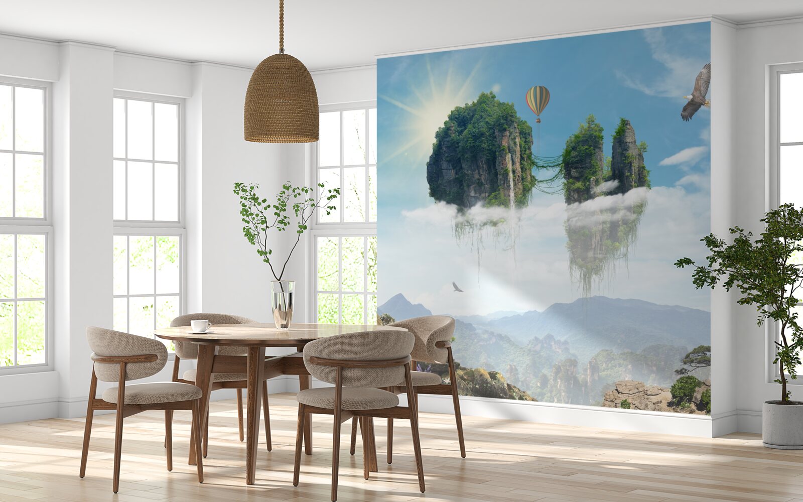 Papier peint la réalité étonnante est toute proche