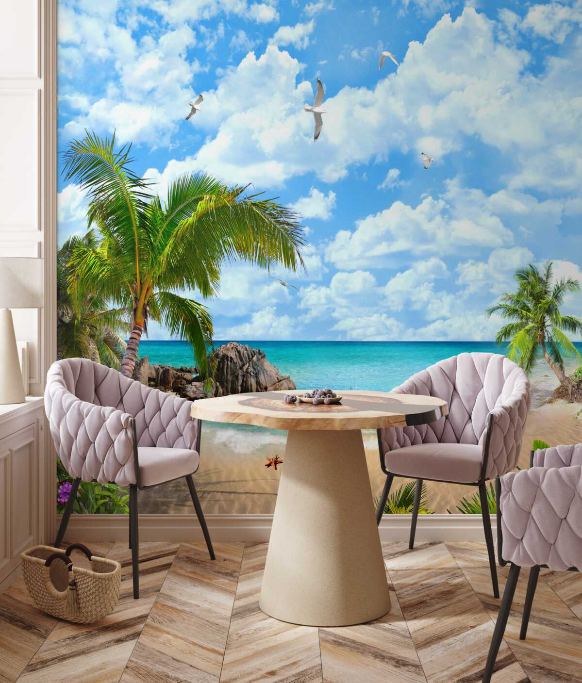 Papier peint coin exotique