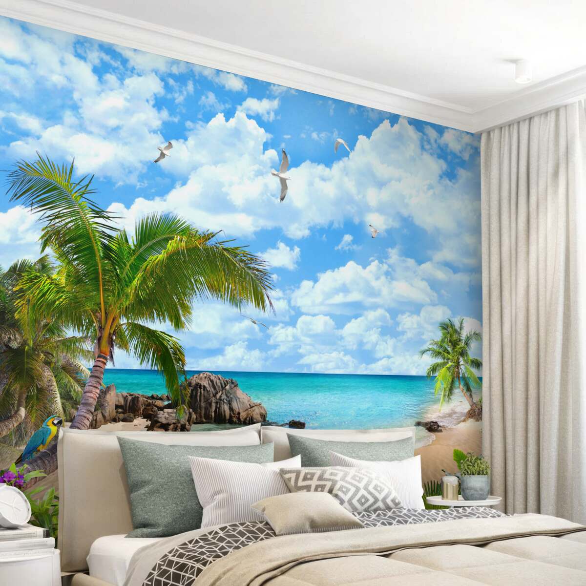 Papier peint coin exotique