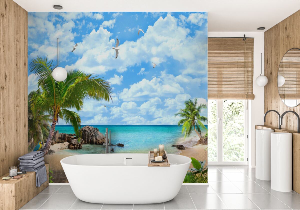 Papier peint coin exotique