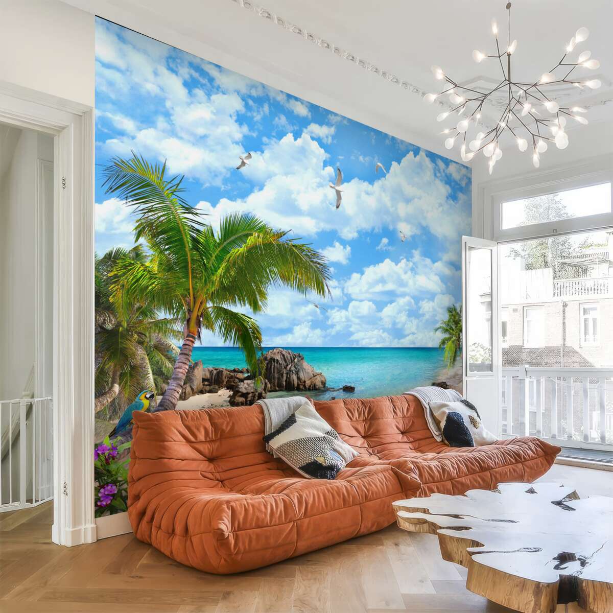 Papier peint coin exotique