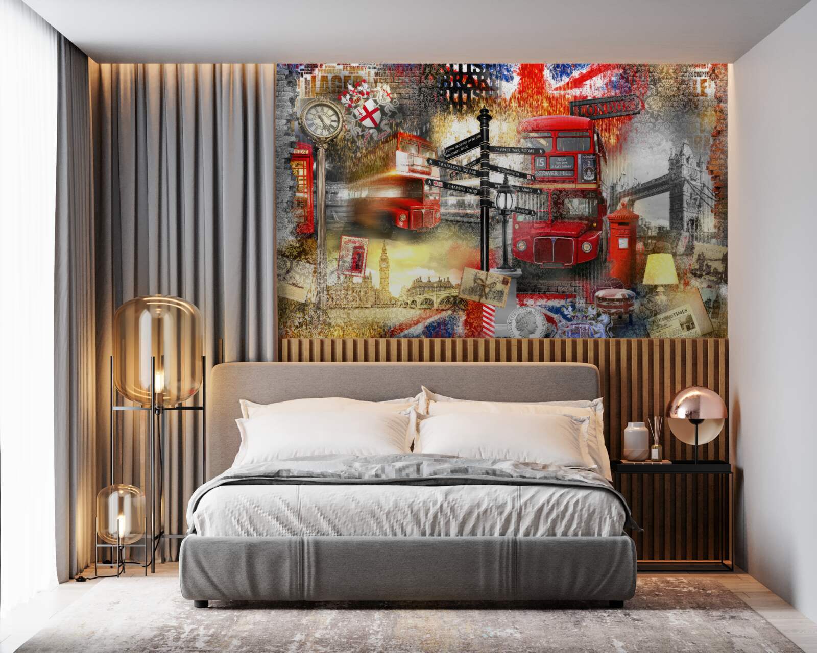 Papier peint divers emblèmes de la grande-bretagne