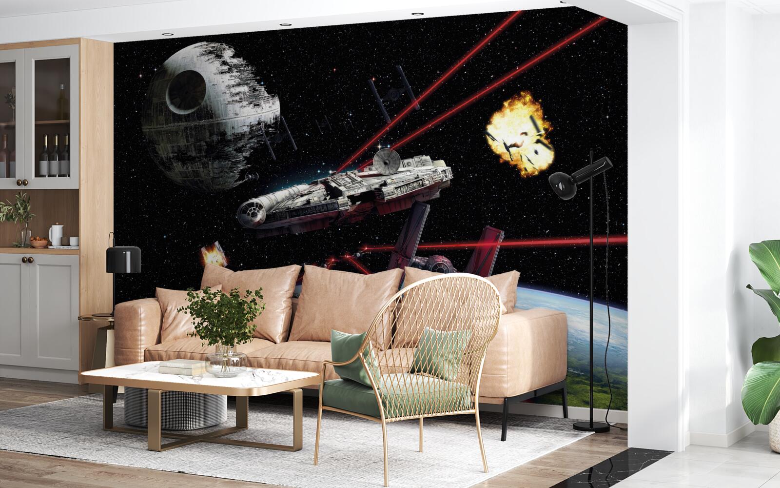 Papier peint batailles spatiales