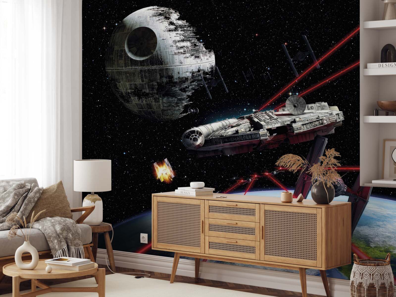 Papier peint batailles spatiales