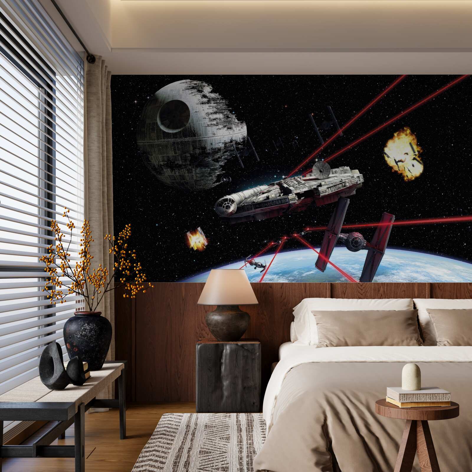 Papier peint batailles spatiales