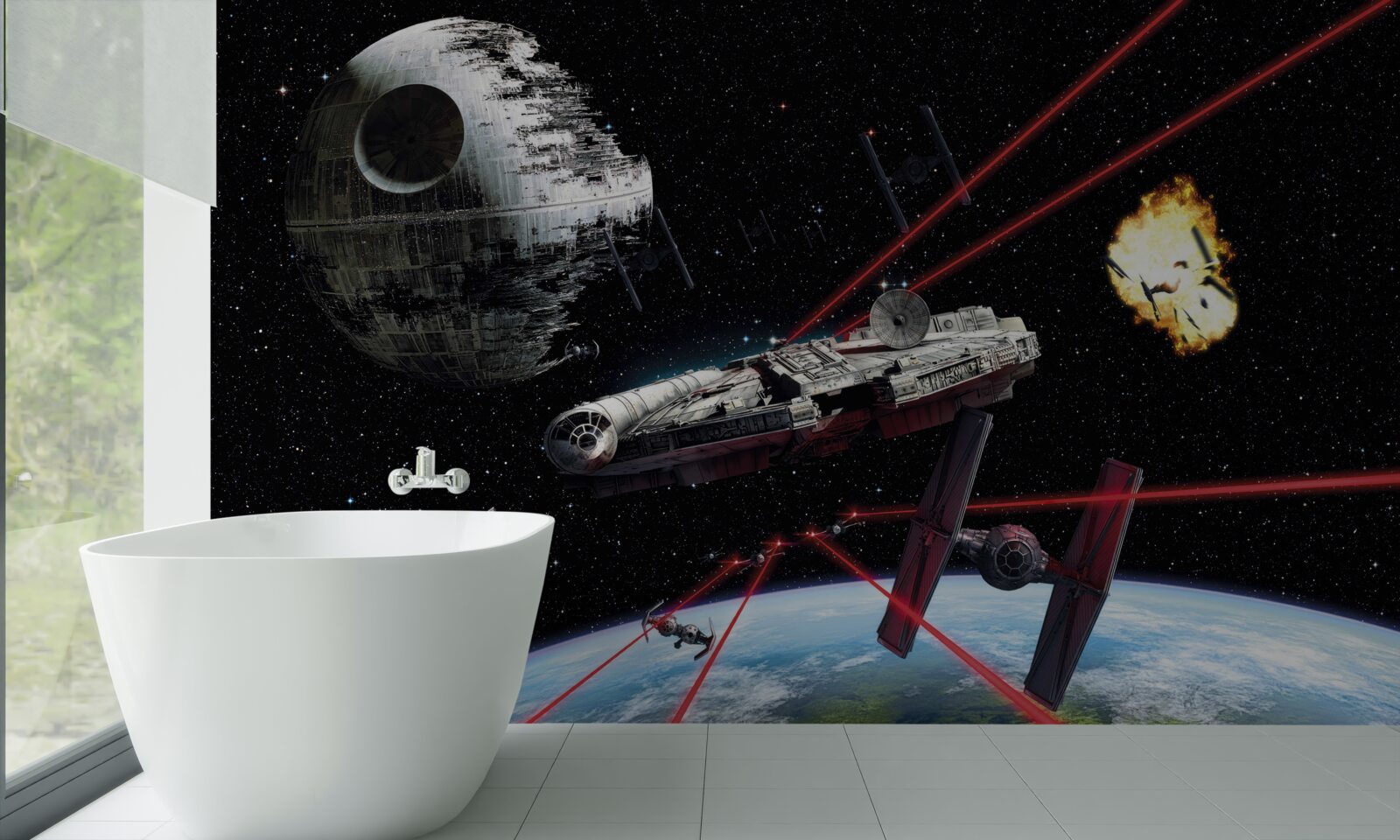 Papier peint batailles spatiales