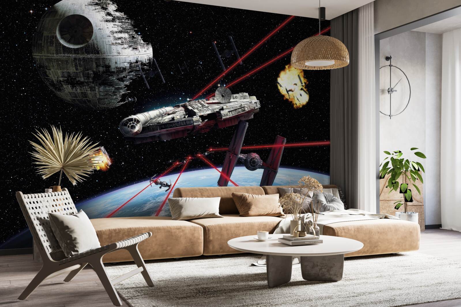 Papier peint batailles spatiales