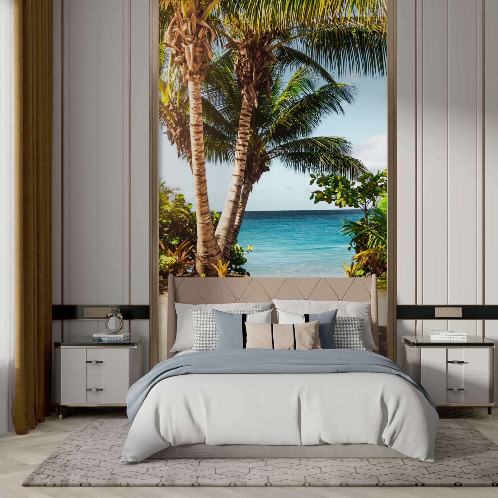 Papier peint arbres et arbustes sur la plage