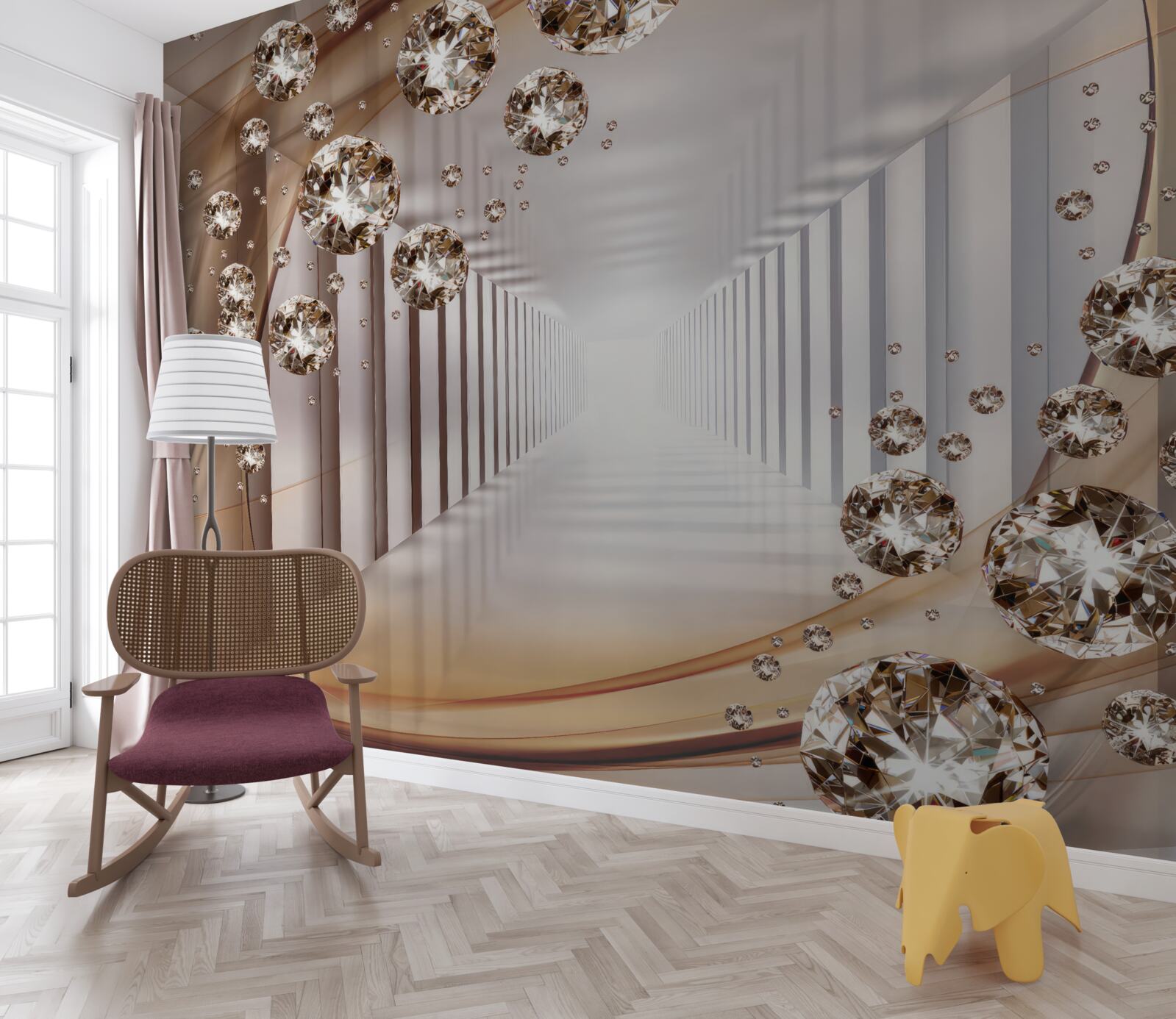 Papier peint bijoux en arrière-plan du passage