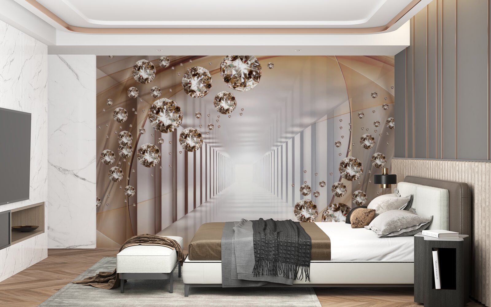 Papier peint bijoux en arrière-plan du passage