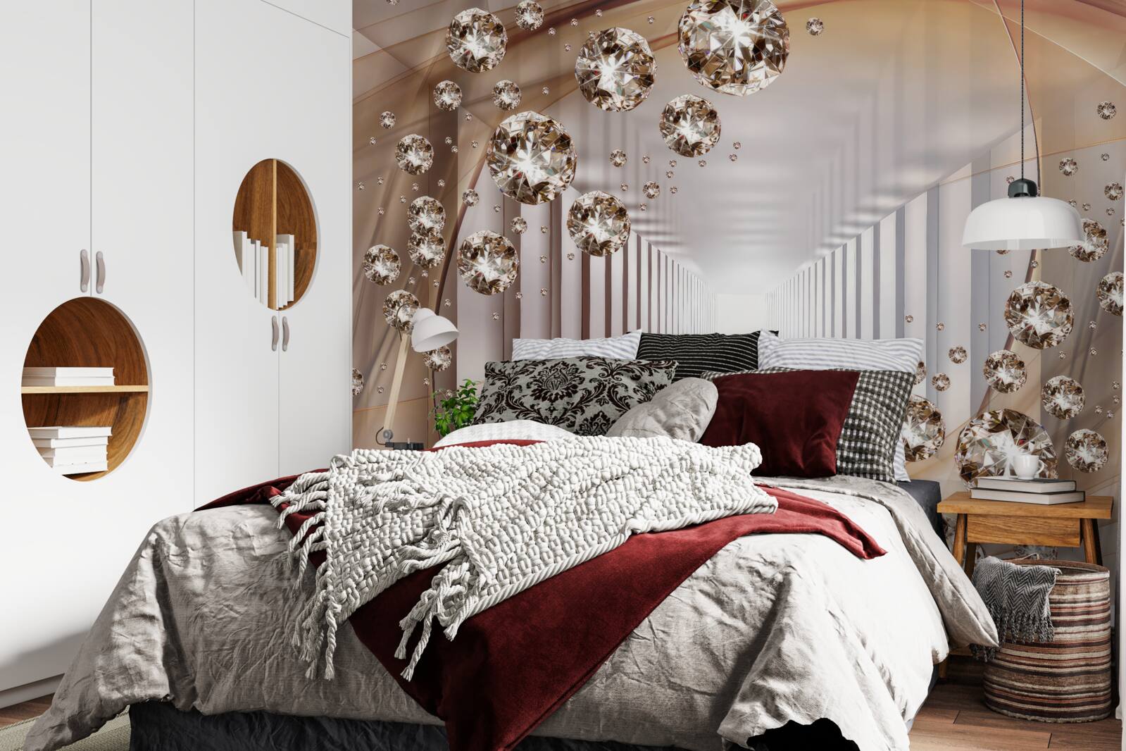 Papier peint bijoux en arrière-plan du passage