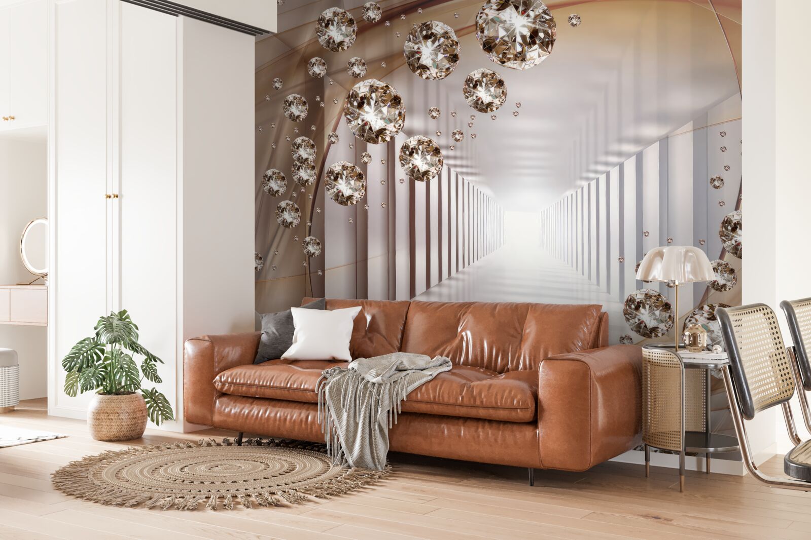 Papier peint bijoux en arrière-plan du passage