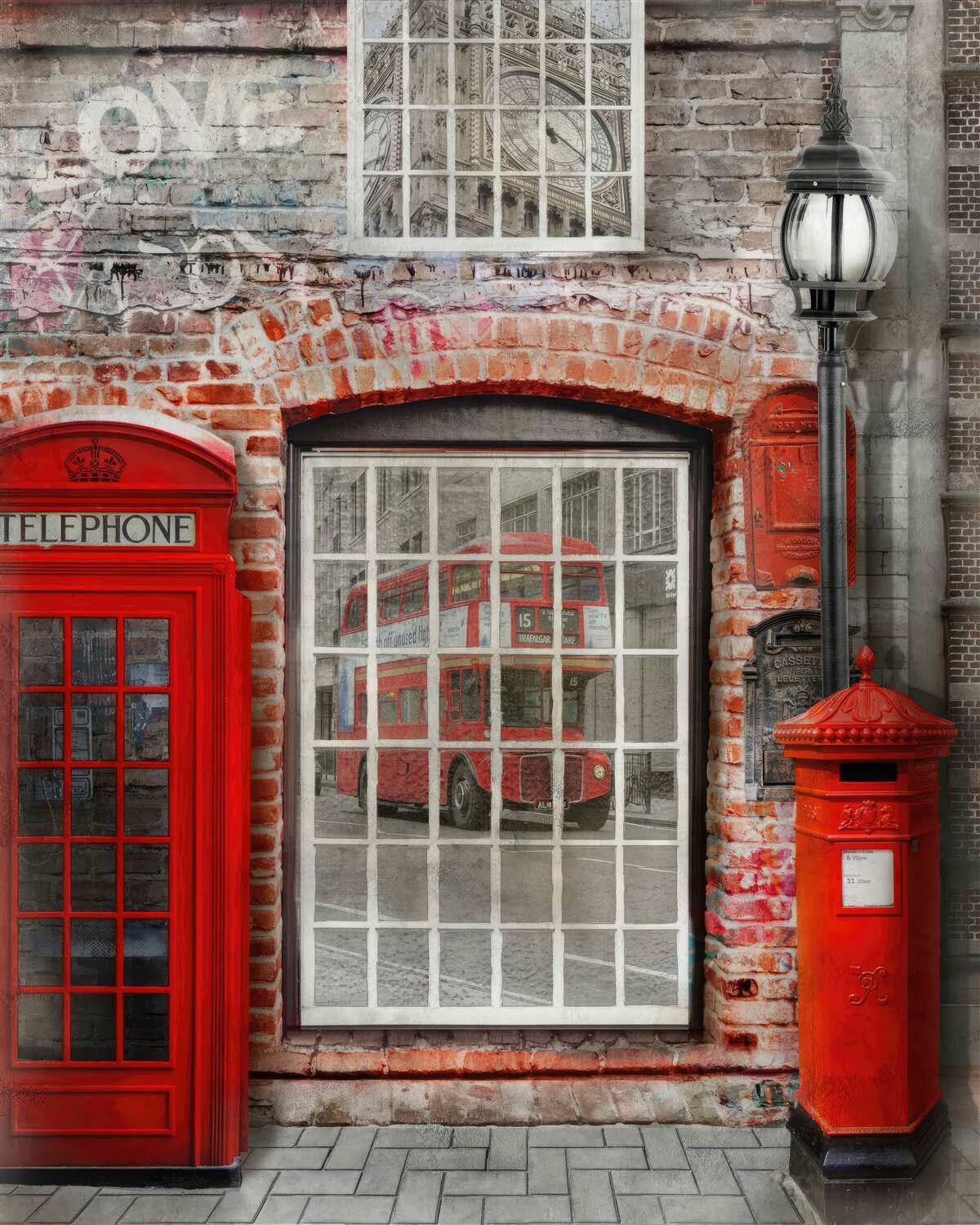 Papier peint cabine téléphonique à londres