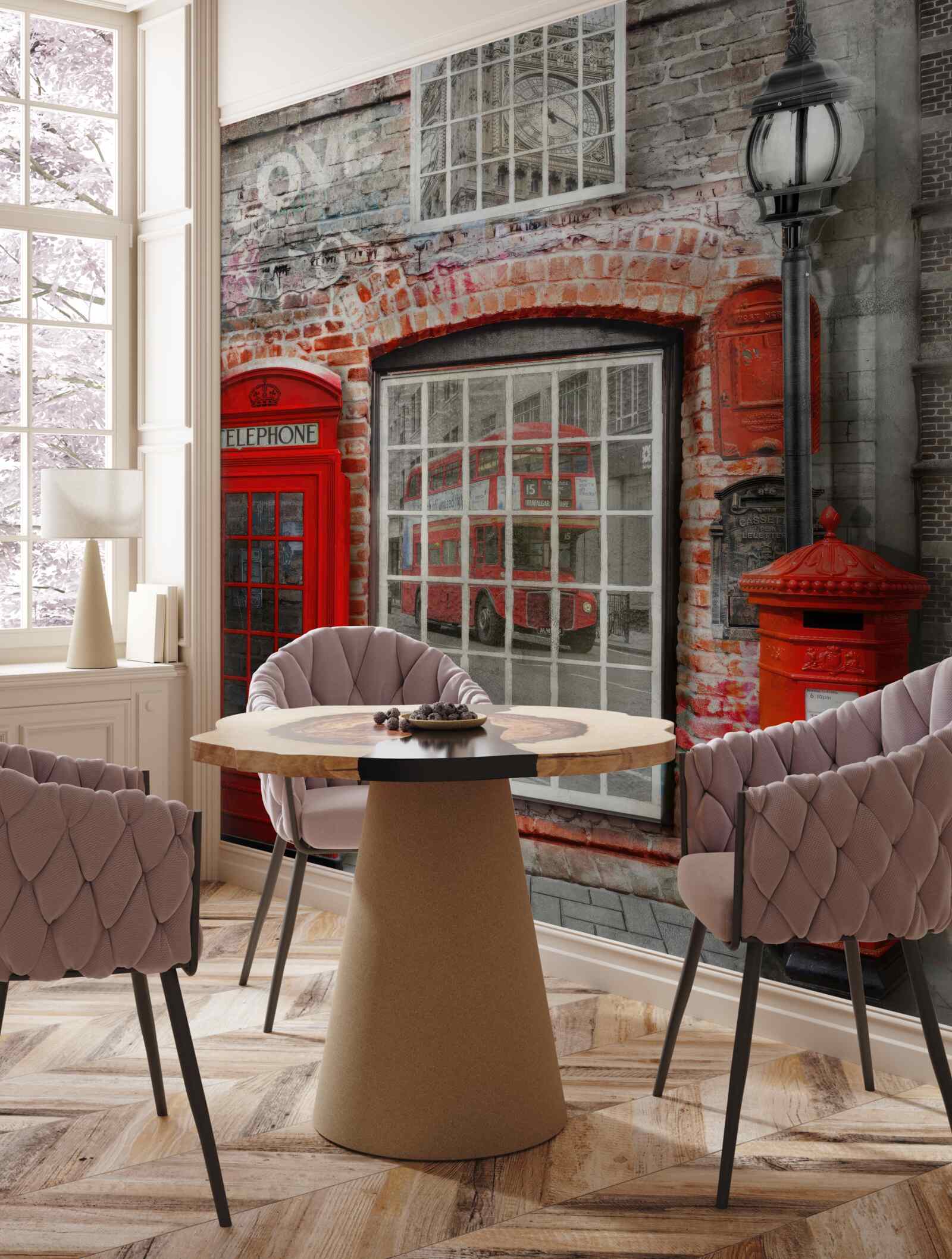 Papier peint cabine téléphonique à londres