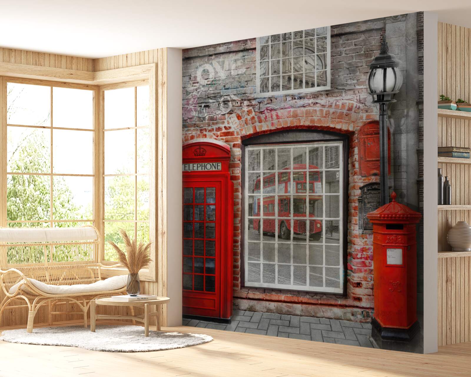 Papier peint cabine téléphonique à londres