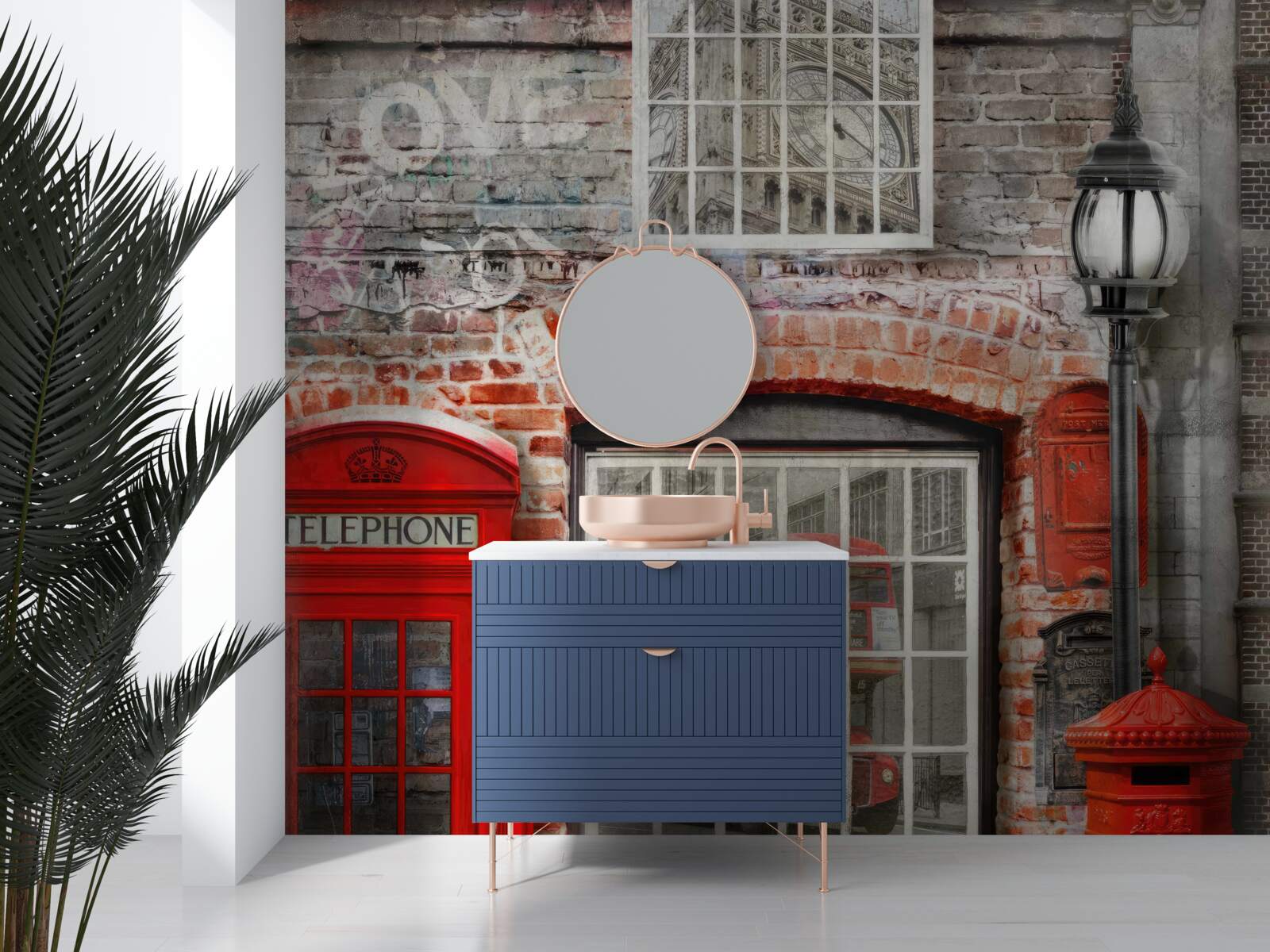 Papier peint cabine téléphonique à londres