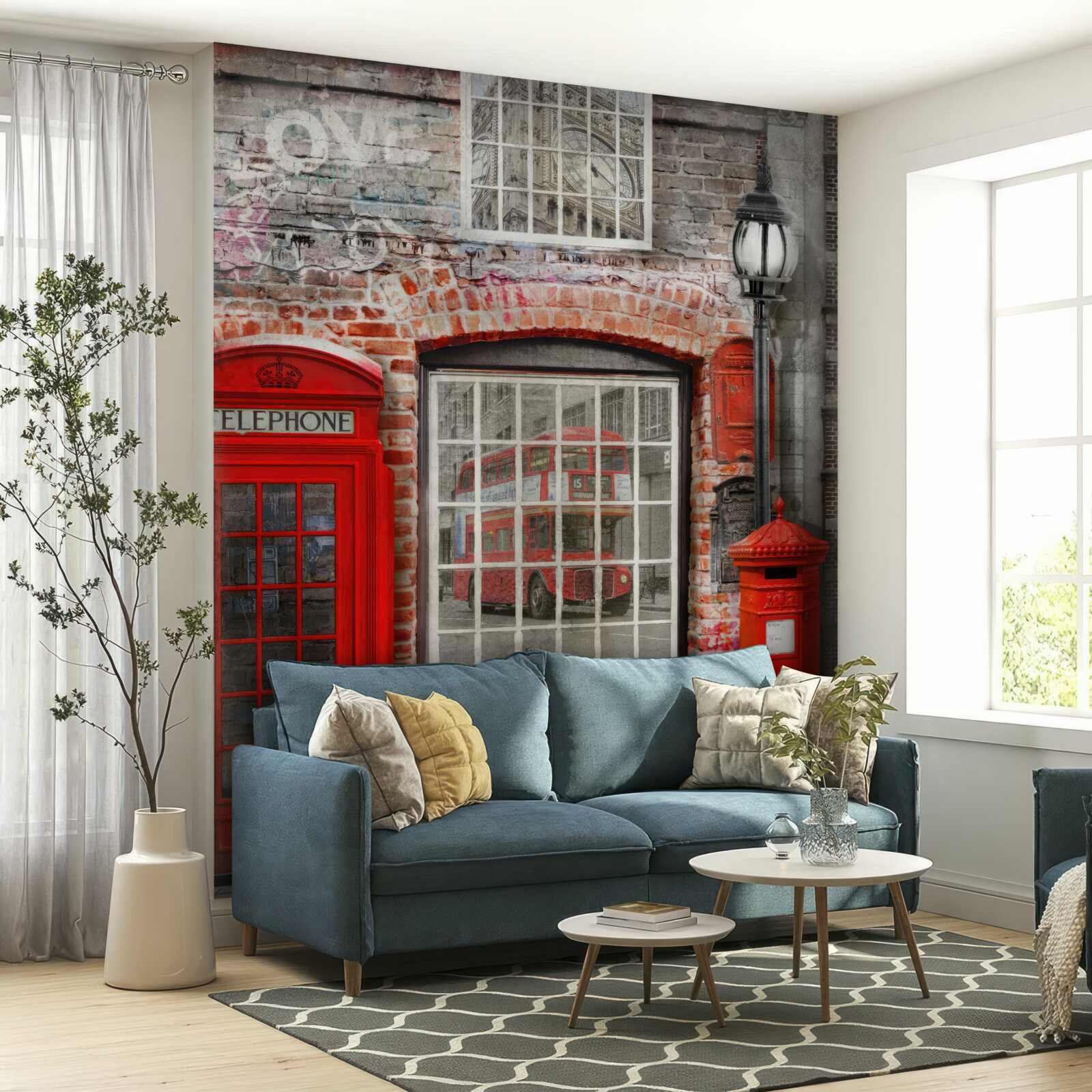Papier peint cabine téléphonique à londres