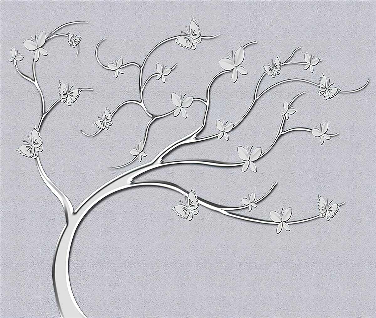 Papier peint arbre courbé