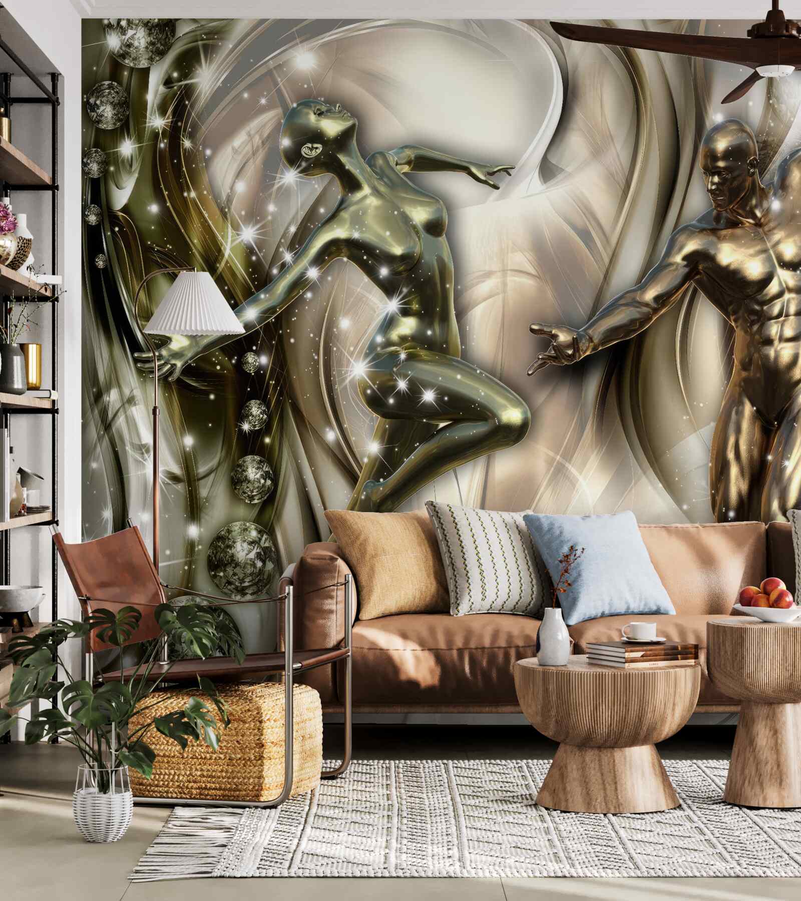 Papier peint couple de danseurs plein de passion